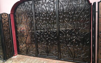 Poarta in poarta fier forjat Model Arbore Slănic Prahova - Model 83