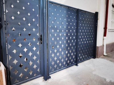 Poarta Acces Auto Tabla Decupata ( Perforata ) Buzau - Model 6