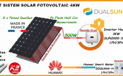 Kit Sistem Solar Fotovoltaic 4KW Putere Panou 500W