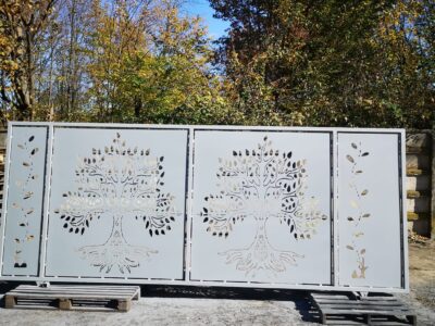 Poarta Culisanta Copac Tabla Decupata