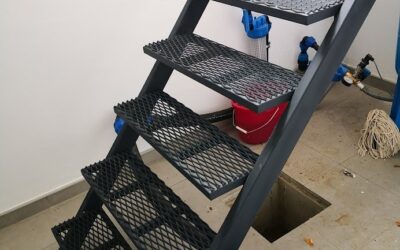 Scara Metalica Cu Trepte Metalice