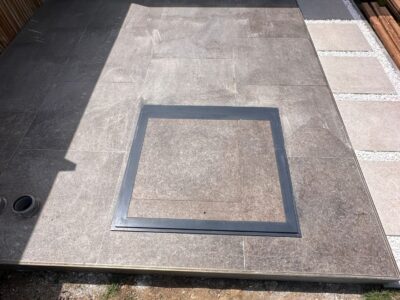 Capac Beci De Exterior Cu Gresie Încorporata